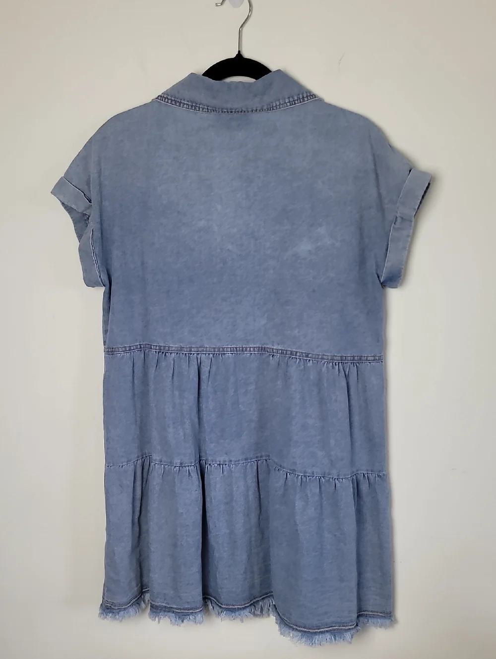 VICI Tiered Denim Babydoll Dress. Sz: Small